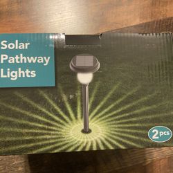 Solar Pathway Lights, 2 Pack
