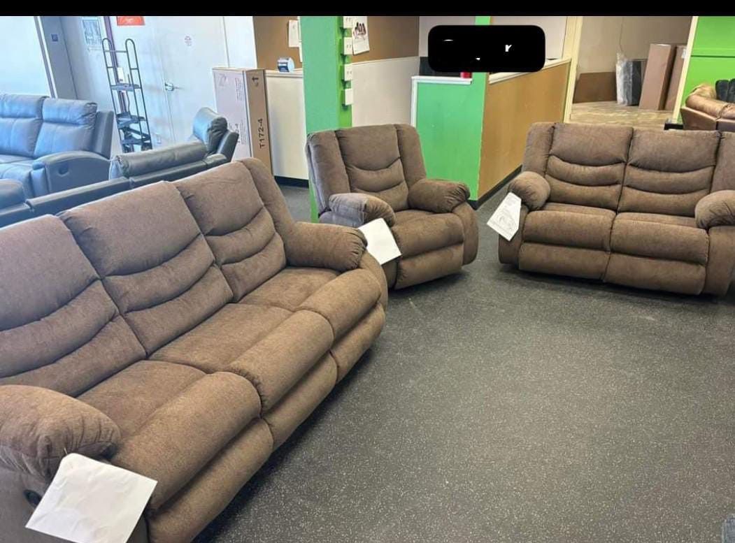 Reclining Living Room Set Sofa, Loveseat, Recliner