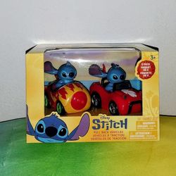 Disney Stitch Pull Back Cars New