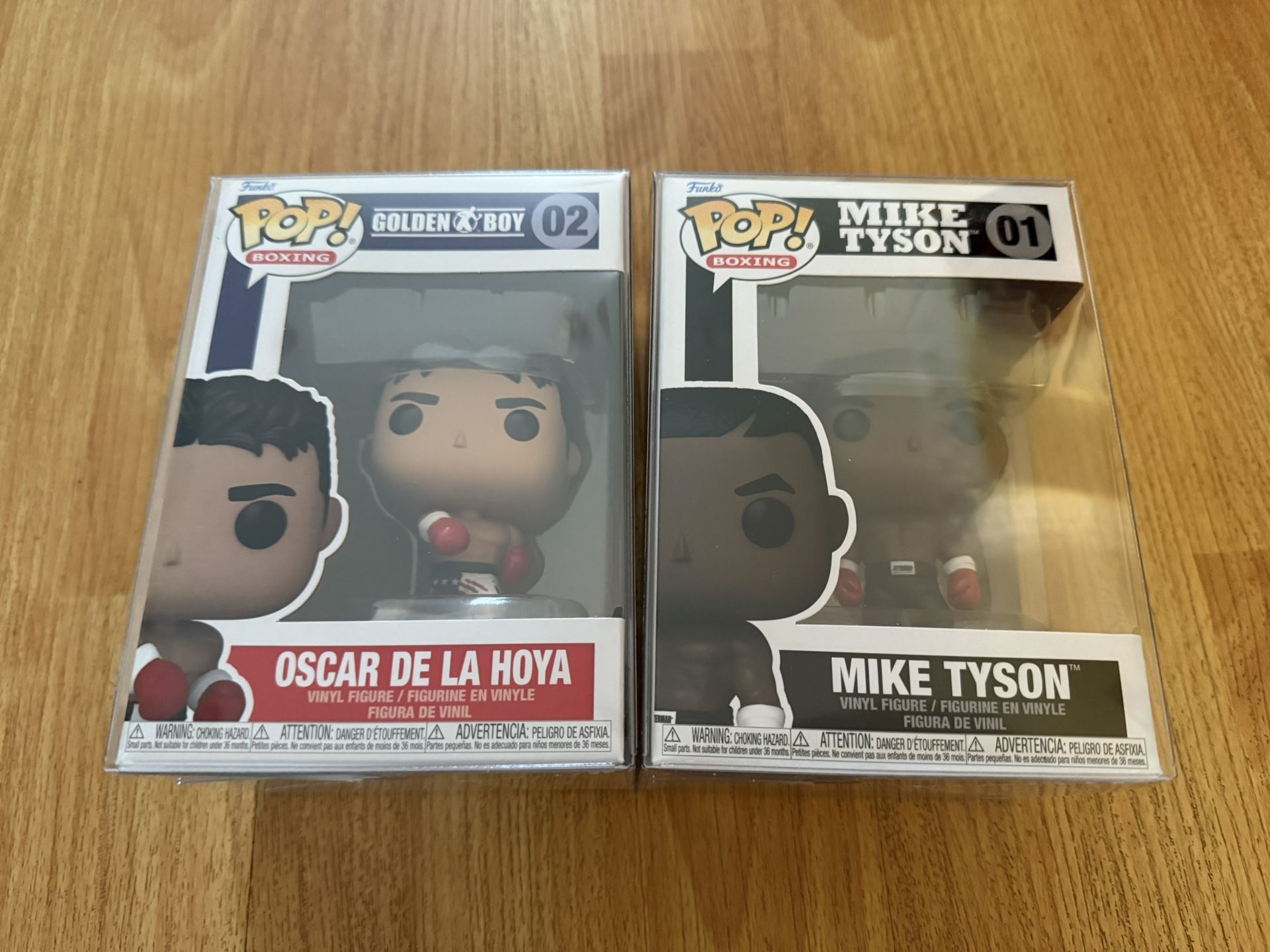 FUNKO POP OSCAR DE LA HOYA MIKE TYSON 01 02 GOLDEN BOY POP BOXING T01