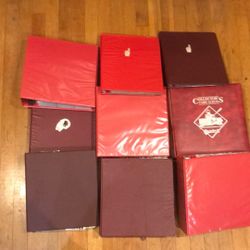 Washington Redskins Rookie Autos And Jersey Cards. 9 Binders Of Rookies Of That Year. 2010, 2011,2012,2004,2022,2024,2021