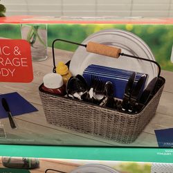 Mint Picnic & Storage Caddy