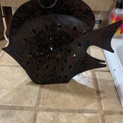 Heavy Hanging Fish Candle Holder/Garden Decor 