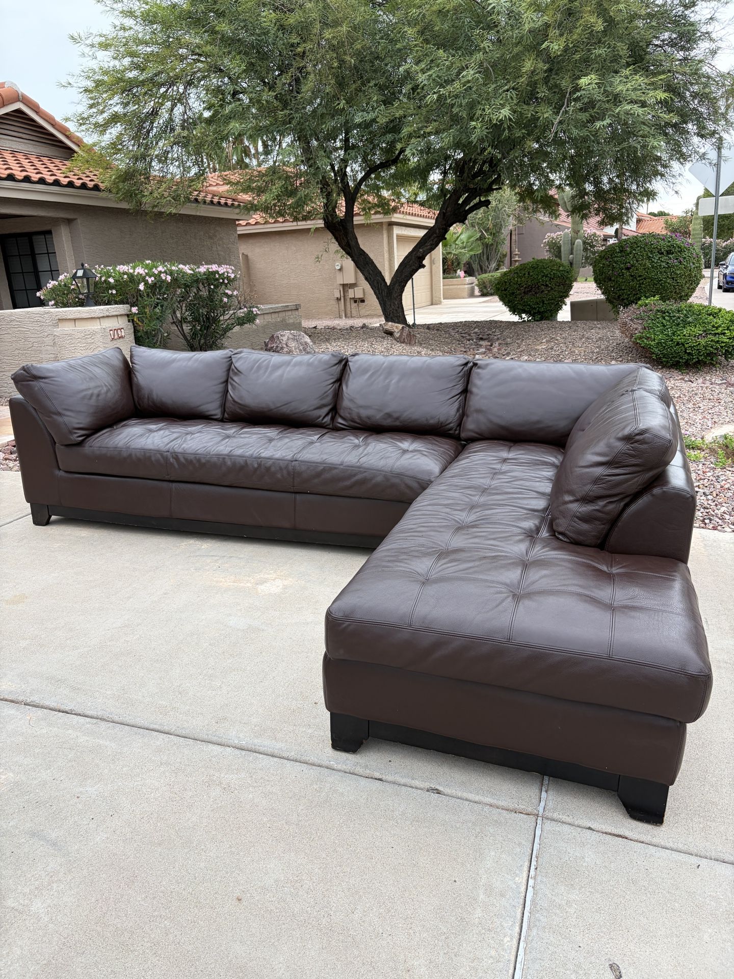 Leather Sectional Couch