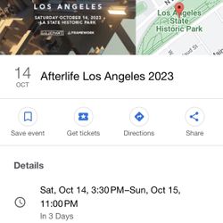 2 Tickets For Saturday 