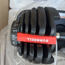 Dumbbell Set - Adjustable Weight 5lb - 52.5lb