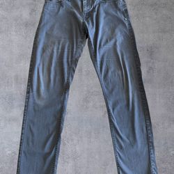 Oakley Men's Slim Fit Chino Pants Sz 33 Navy Blue Stretch 5-Pocket Casual Golf Faded