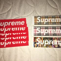 Supreme Burberry Sticker Pack