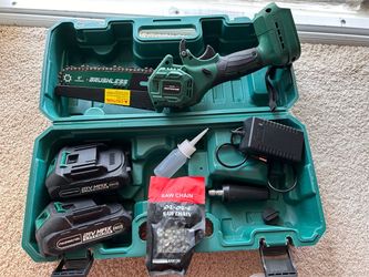 Paowafol 21V Max 6- inch Brushless Cordless Mini Chainsaw Kit.