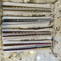 Stainless Steel Straws 8” 