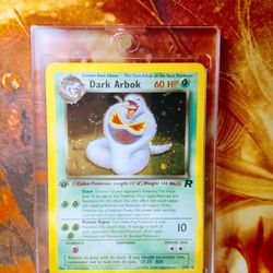  Dark Arbok Holo 1st Edition Holo Vintage 