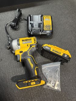 Atomic 20V Max Lithium-Ion Brushless Cordless Compact 1/4 in. Impact Driver Kit with 2.0Ah Battery and Charger, New $140