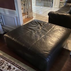 Leather Ottoman