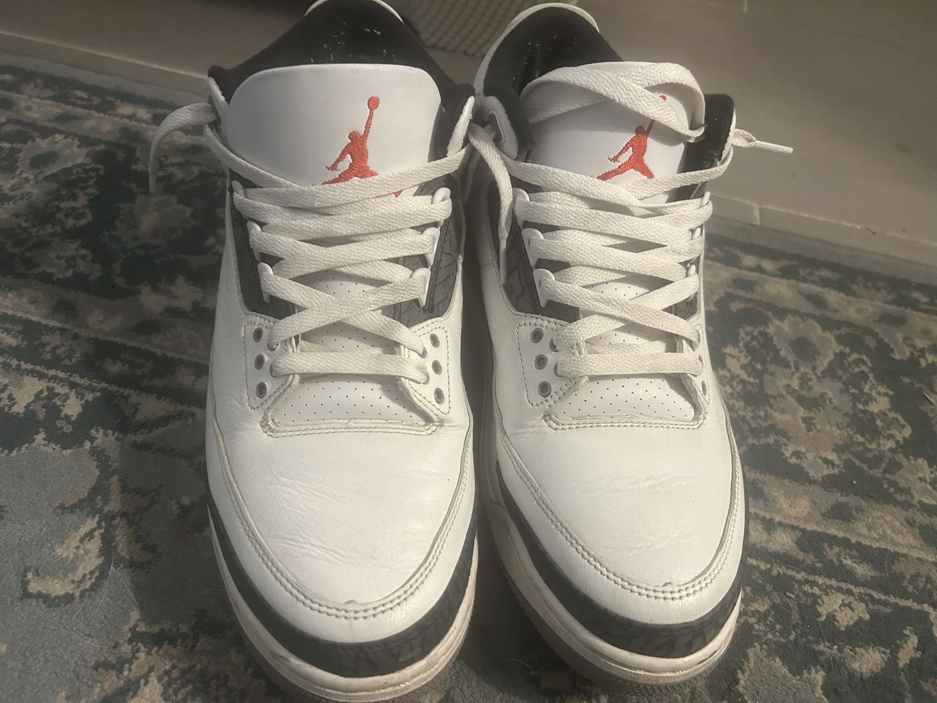 Jordan 3 Cement Grey High Tops