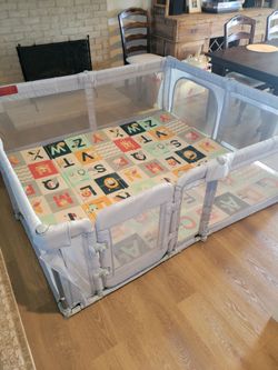 HappyGira 80" X 70" Playpen Happy Gira