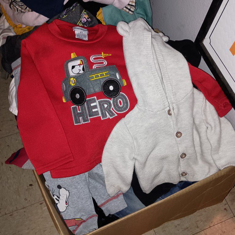 Boys And Girls Clothes. 4 Boxes Full 