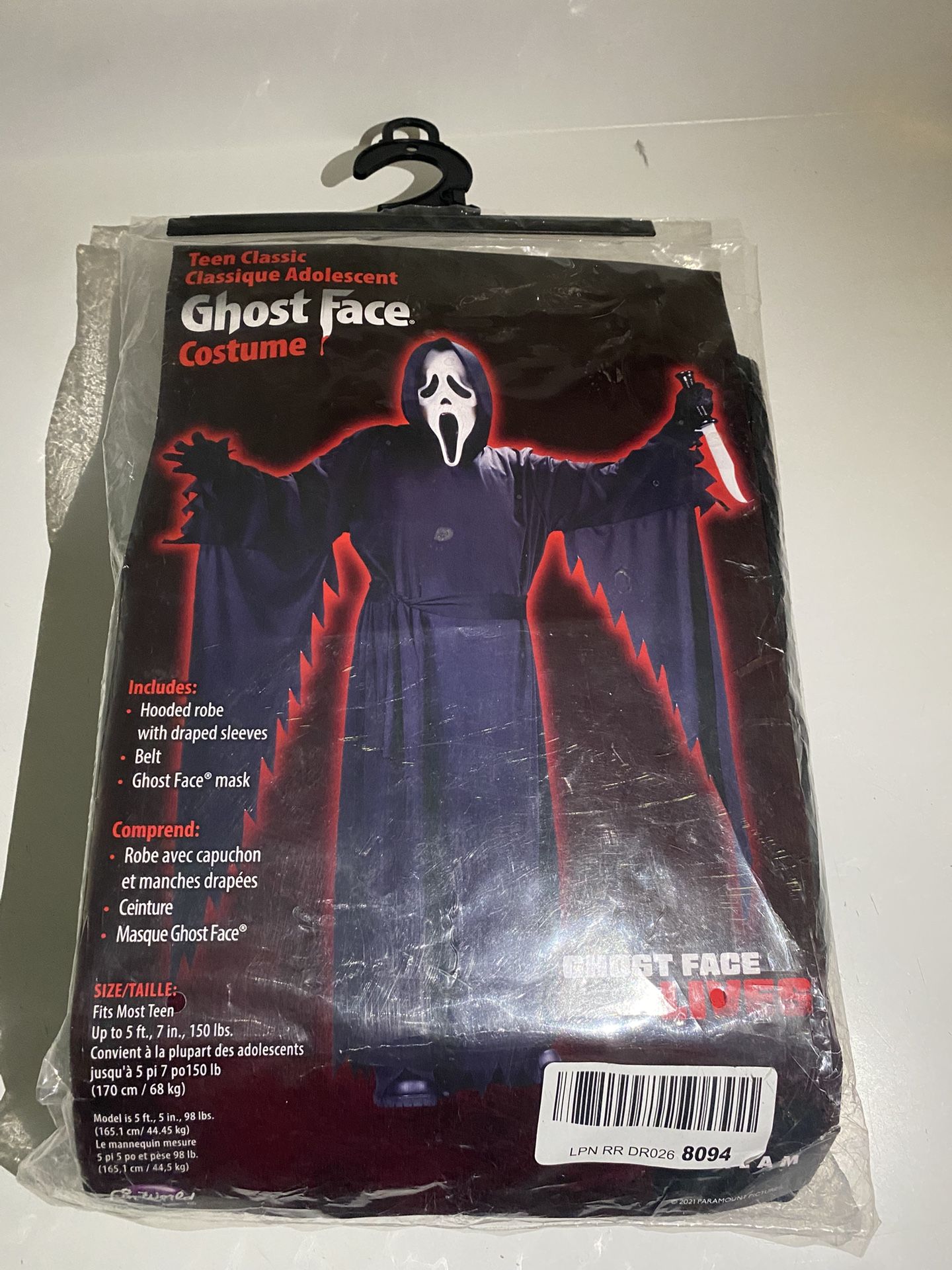 Ghost face Costume