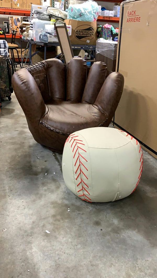 Baseball Glove Chair & Ottoman for Sale in Houston, TX OfferUp