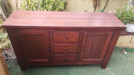 Hutch Solid Real Wood