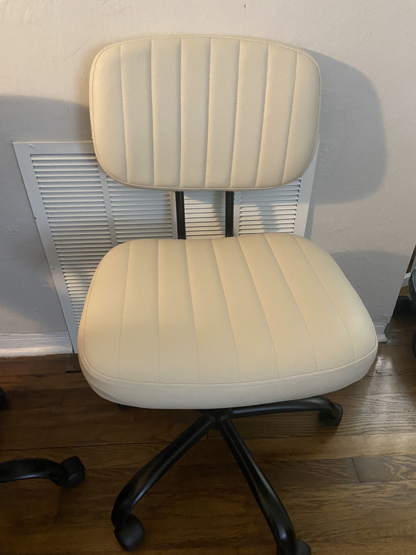 Armless Desk Chair - Cream Color