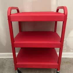 3-Tier Storage Shelves Rolling Cart 