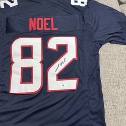 Jaylin Noel Signed Autograph Custom Jersey - JSA Coa. - Houston Texans