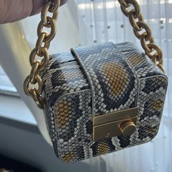 Brandon Blackwood Python Handbag