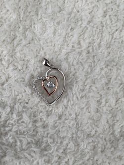 Rose Gold Heart - Necklace Pendant