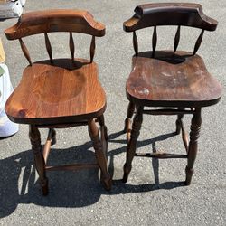Wood Bar Stools With Back