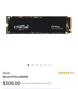 SSD crucial p3 plus 2tb with enclosure