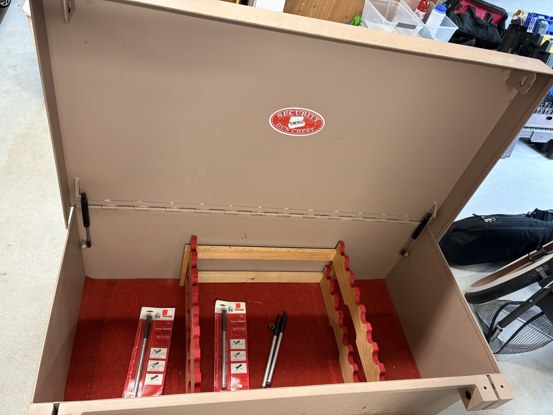 Metal, Security Gun Chest With Locks And Key