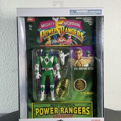 2018 Mighty Morphin Power Rangers Auto Morphin Green Ranger~Colección Legacy