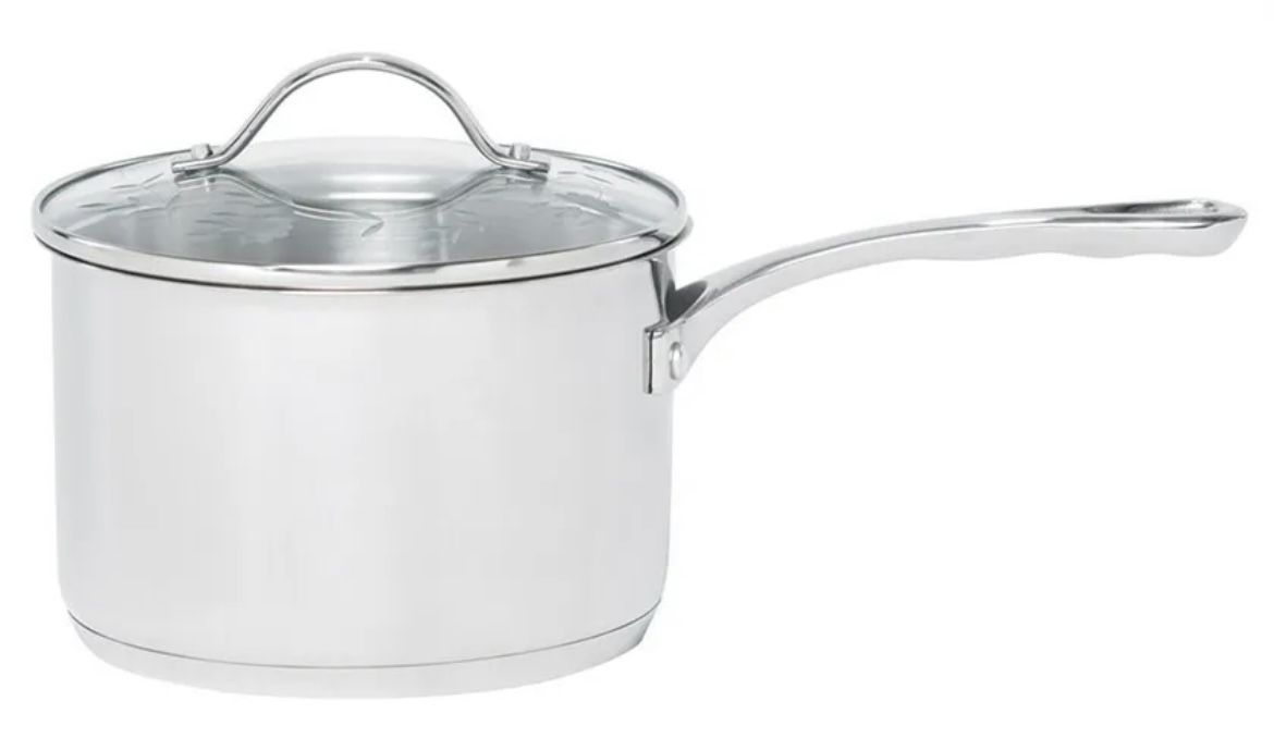 Princess House Heritage Stainless Steel Classic 3-Qt Saucepan (6462) / Olla De 3 Qt Classica De Acero Inoxidable