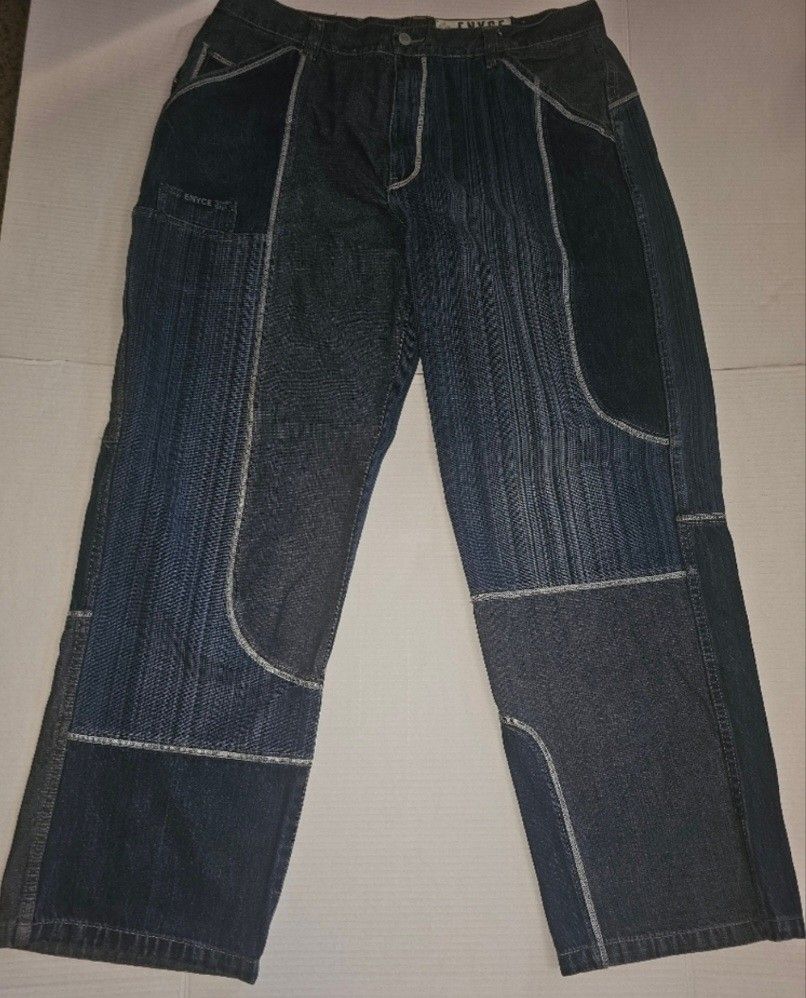 Enyce JEANS Rare Patchwork Design Size 40