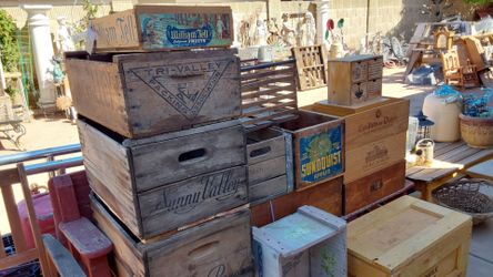 Rustic Antique Wood Crates for Decorating - $20 to $40 Each