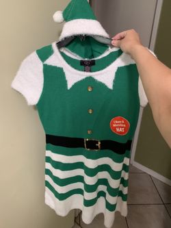 Girl’s Christmas Dress With Hat
