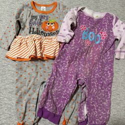 Set Of 2 Baby Halloween Outfits
