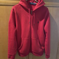 polo ralph lauren double knit zip up hoodie