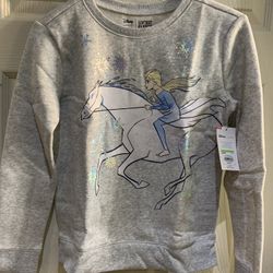 New Disney  Frozen Girls Elsa Pullover By Jumping  Beans Size 10 Gray Color