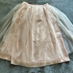 Amazing peach color tulle skirt, S size