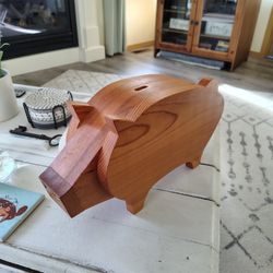 Sturdy Wooden Piggy Bank 