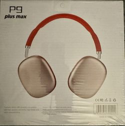P9 Plus Max Wireless Bluetooth Over‑Ear Headphones – New in Box -Pink