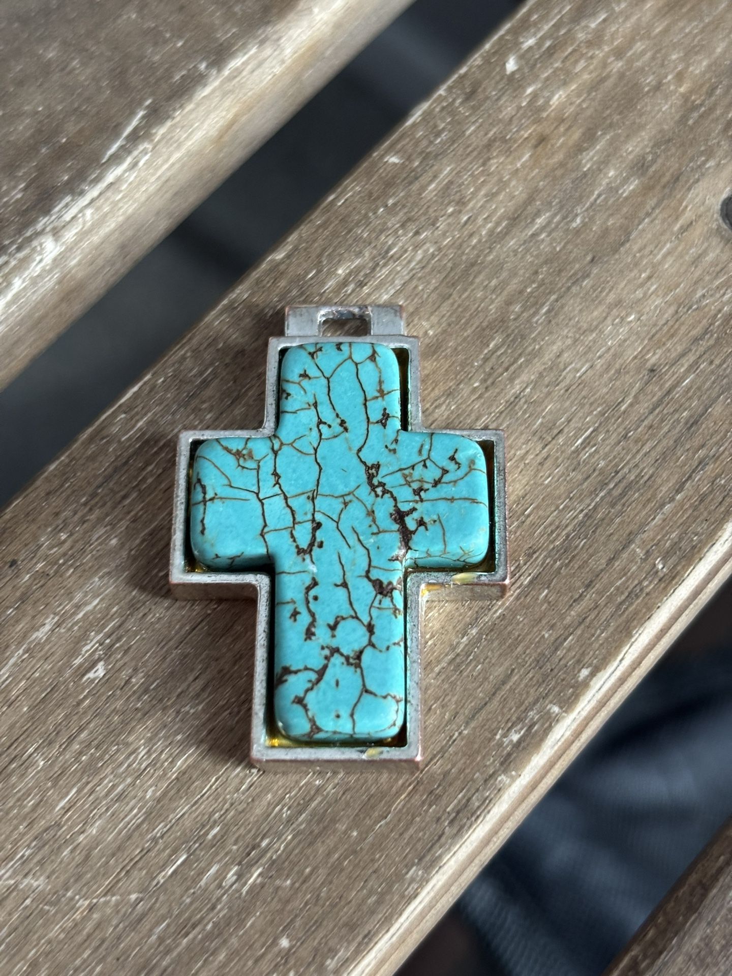 Beautiful Turquoise Cross Pendant