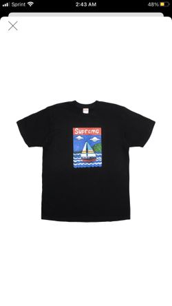 Supreme sailboat tee shirt size large brand new