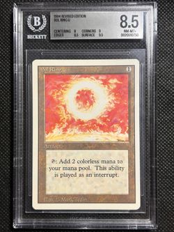 1994 MTG MAGIC THE GATHERING REVISED SOL RING BGS 8.5 NM-MINT+ VINTAGE