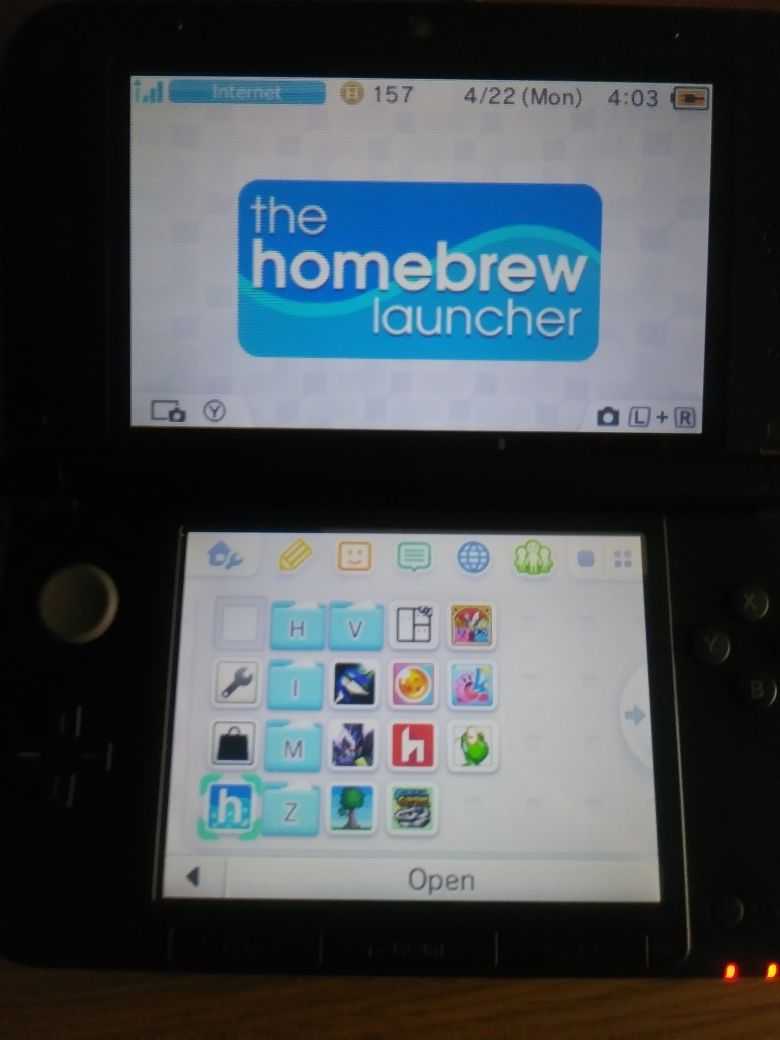 Modded Nintendo 3ds xl, 16GB SD card, no charger