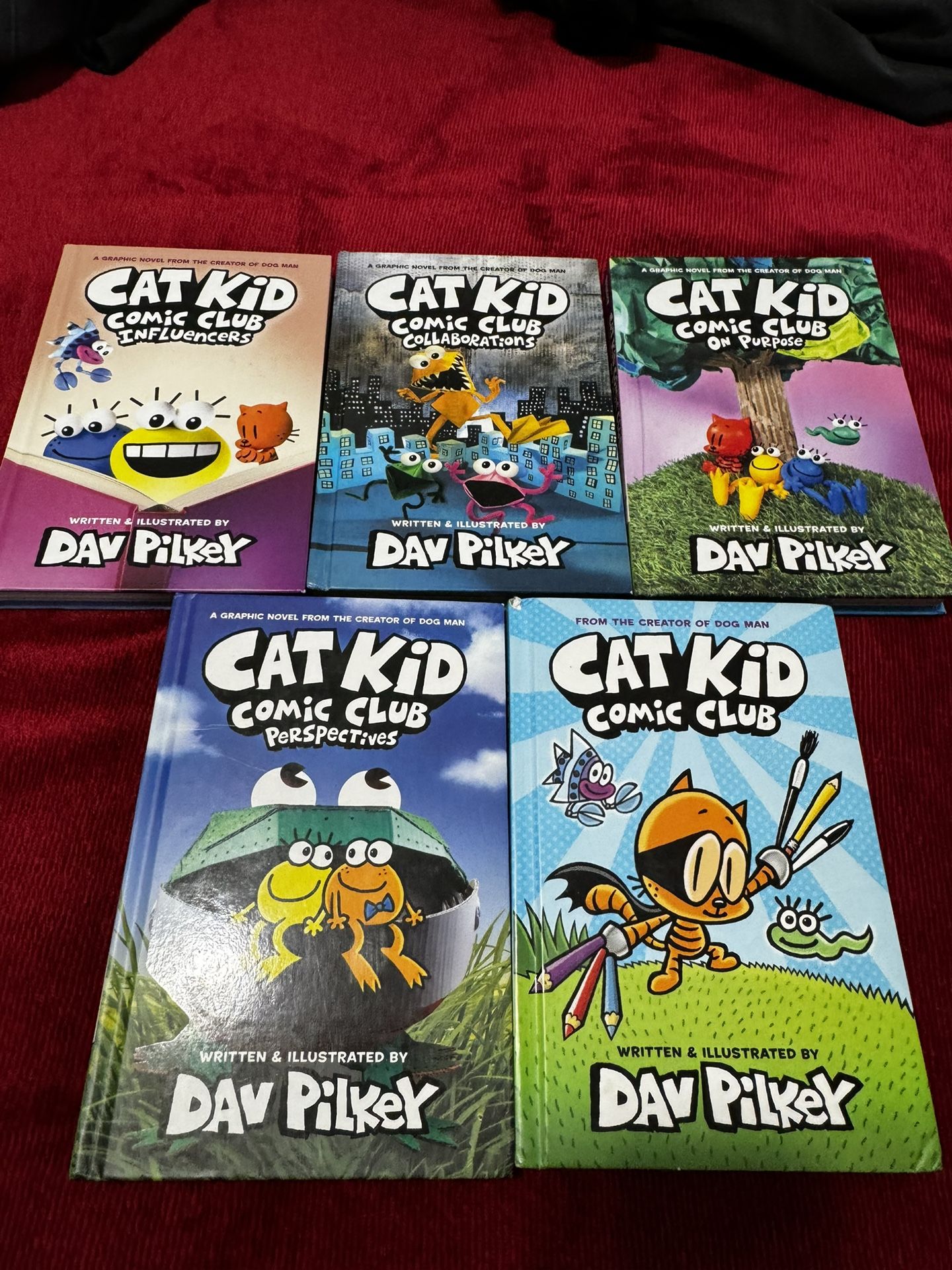 Cat Kid Book Collection – Hardcover – Perfect Condition Dav Pilkey