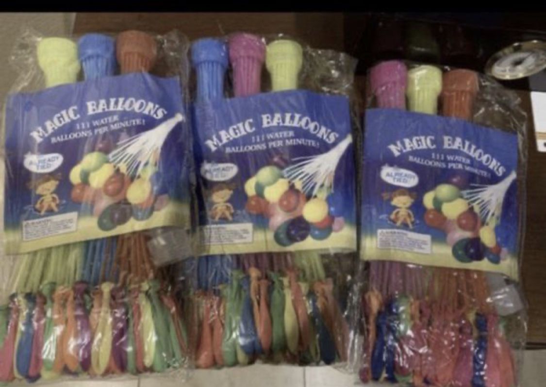 Water balloons 15 pack of 3
