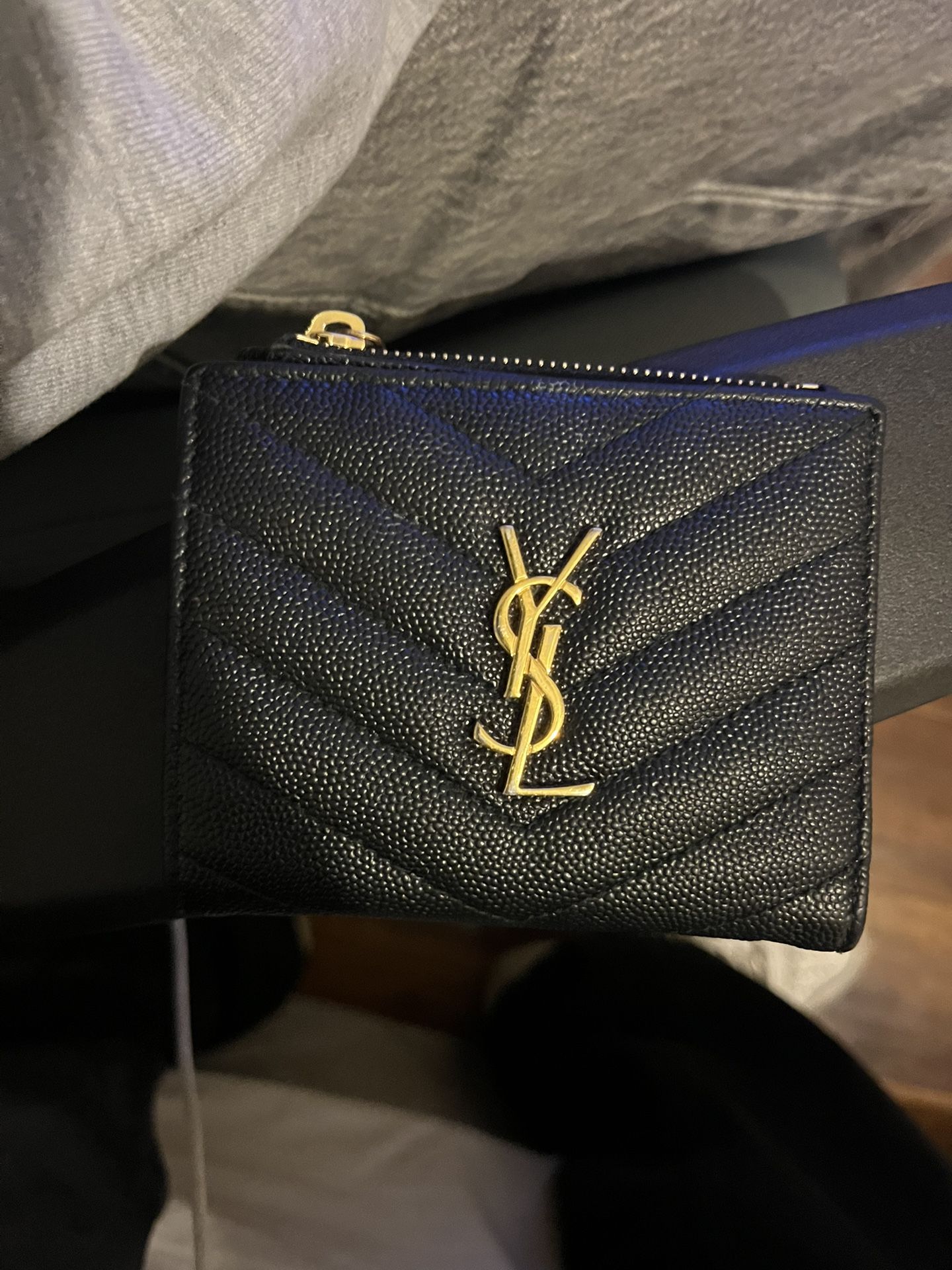 YSL wallet CASSANDRE MATELASSÉ BI-FOLD WALLET IN GRAIN DE POUDRE LEATHER