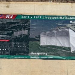 25ft X12FT X 11FT LIFESTOCK Metal Shed New